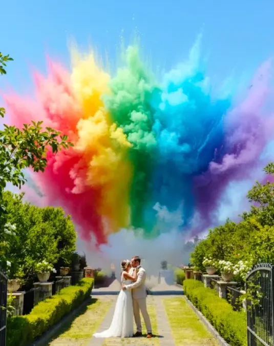 Fuochi Colorati Matrimonio: la nuova tendenza